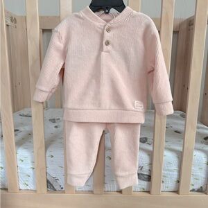 Carter's Pink Ribbed Baby Outfit